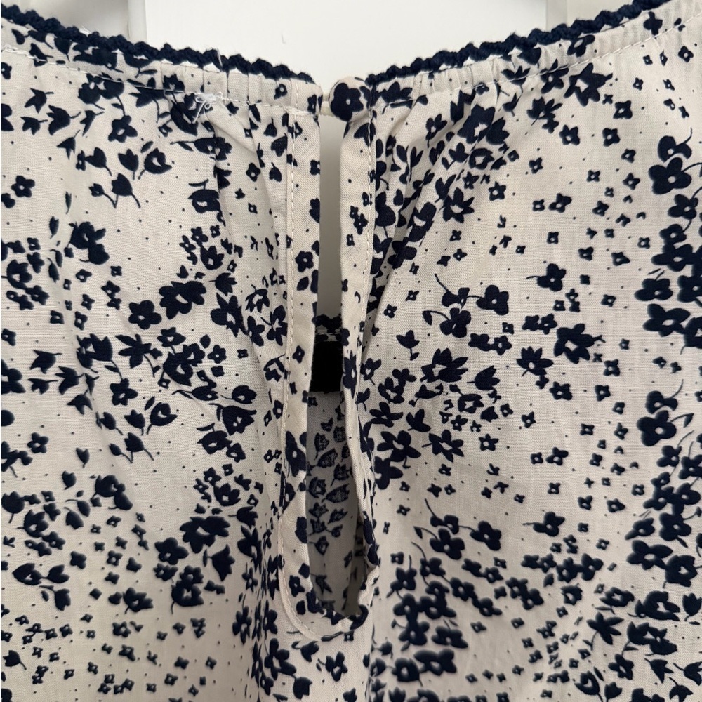 THML Black and Pink Floral Ruffle Blouse - Picture 4 of 7
